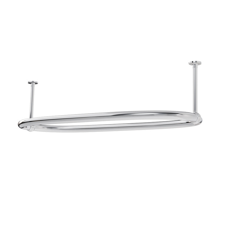 Symple Stuff Aare 30 Wcm Curved Fixed Shower Curtain Rail Wayfair.co.uk